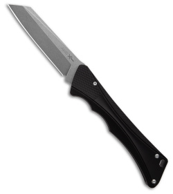 AKC Smarty Automatic Knife Black Aluminum (3.3&quot; Stonewash) | 192570