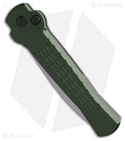 AKC X-treme Ace1  Side Opener Automatic Knife Green Aluminum (3.7" Satin)