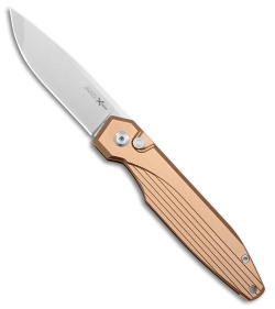 AKC X-treme Dandy Tan Aluminum Automatic Knife (3.1" Stonewash)