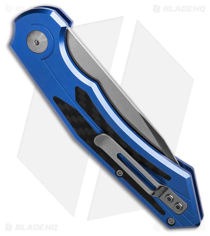 Diablo Automatic Knife Blue Aluminum (3.4" Satin) 