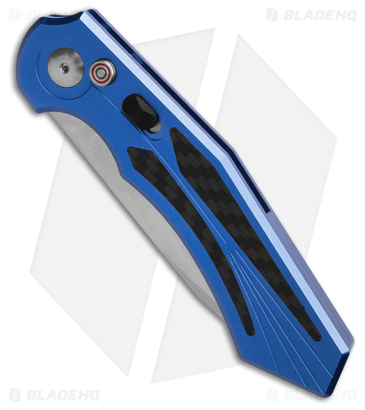 Diablo Automatic Knife Blue Aluminum (3.4" Satin) 