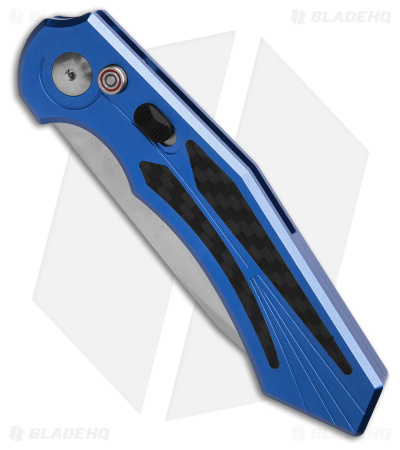 Diablo Automatic Knife Blue Aluminum (3.4" Satin) 