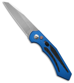 Diablo Automatic Knife Blue Aluminum (3.4" Satin)*DISCOUNTED*