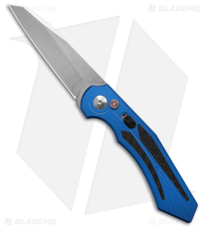 Diablo Automatic Knife Blue Aluminum (3.4" Satin) 