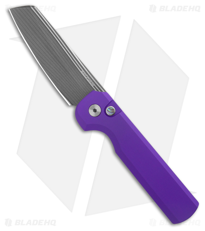 Arcform Slimfoot Auto Knife Purple Al - Bacon Dam- Blade HQ