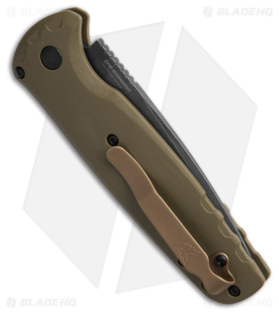 Benchmade CLA MagnaCut  Automatic Knife OD Green G-10 (3.4" DLC SW) 4300BK-02