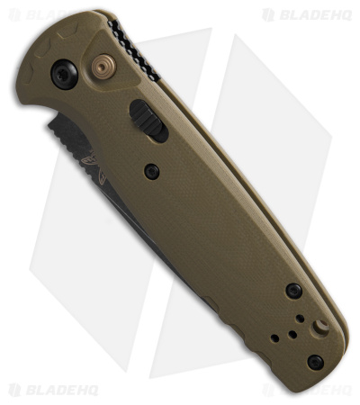 Benchmade CLA MagnaCut  Automatic Knife OD Green G-10 (3.4" DLC SW) 4300BK-02