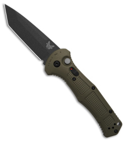 Benchmade Claymore Tanto Automatic Knife Ranger Green (3.6" Black) 9071BK-1