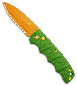 Boker KalashniCob Automatic Knife Husk Green (Serrated Edge) | 213168
