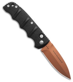 Boker Kalashnikov Automatic Knife Left Hand Black Aluminum (3.25" Copper)