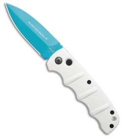 Boker Kalashnikov Winter Warrior Automatic Knife White Aluminum (3.25" Blue)