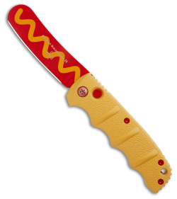 Boker Wiener Warrior Kalashnikov Automatic Knife (3.25&quot; Red) Hot Dog | 185996