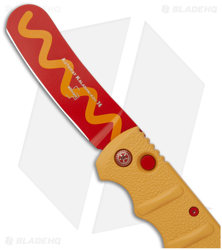 Boker Wiener Warrior Kalashnikov Automatic Knife (3.25" Red) Hot Dog