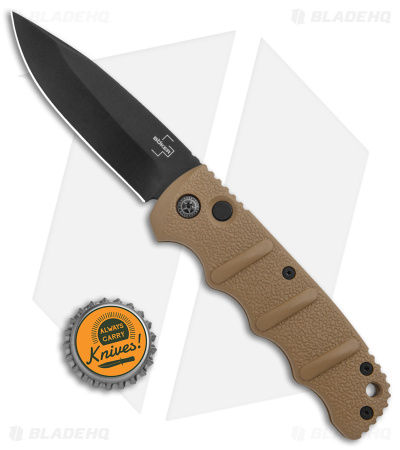 Boker Kalashnikov Drop Point Automatic Knife Coyote Brown (3.25" Black D2) 