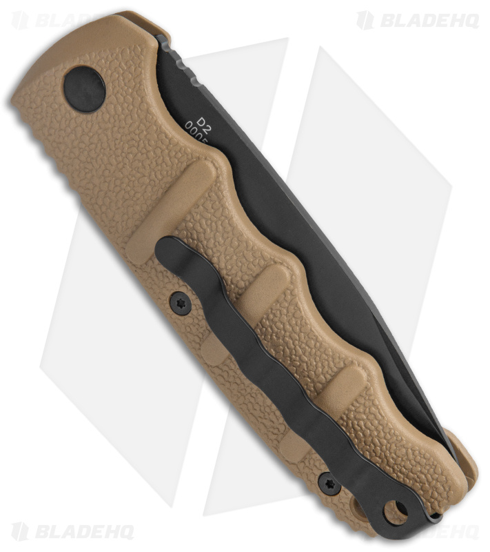 Boker Kalashnikov Drop Point Automatic Knife Coyote Brown (3.25" Black D2)