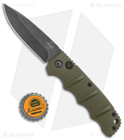 Boker Kalashnikov Drop Point Automatic Knife OD Green (3.25" Smokewash)