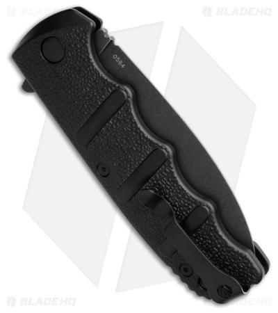 Boker Kalashnikov Dagger Button Lock Flipper Knife (3.3" Black Stonewash)