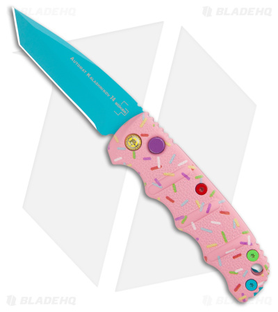 Boker Mini Dessert Warrior Kalashnikov Tanto Automatic Knife (2.5") Donut