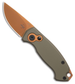Boker Vox Kompakt CA Legal Automatic Knife OD Green Aluminum (1.9&quot; Copper D2)  | 210540