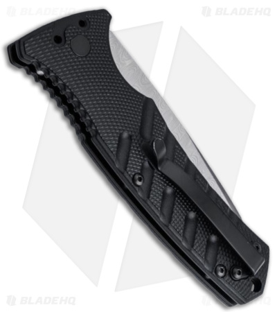 Boker Plus Strike Drop Point Automatic Knife (3.25" Damascus)