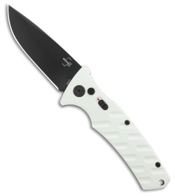 Boker Strike Drop Point Automatic Knife Imperial White (3.25&quot; D2 Black) | 207534
