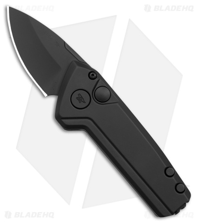 Buck 839 Mini Deploy Blackout CA Legal Automatic Knife Black (1.8" Black)
