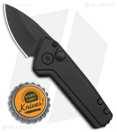 Buck 839 Mini Deploy Blackout CA Legal Automatic Knife Black (1.8" Black)