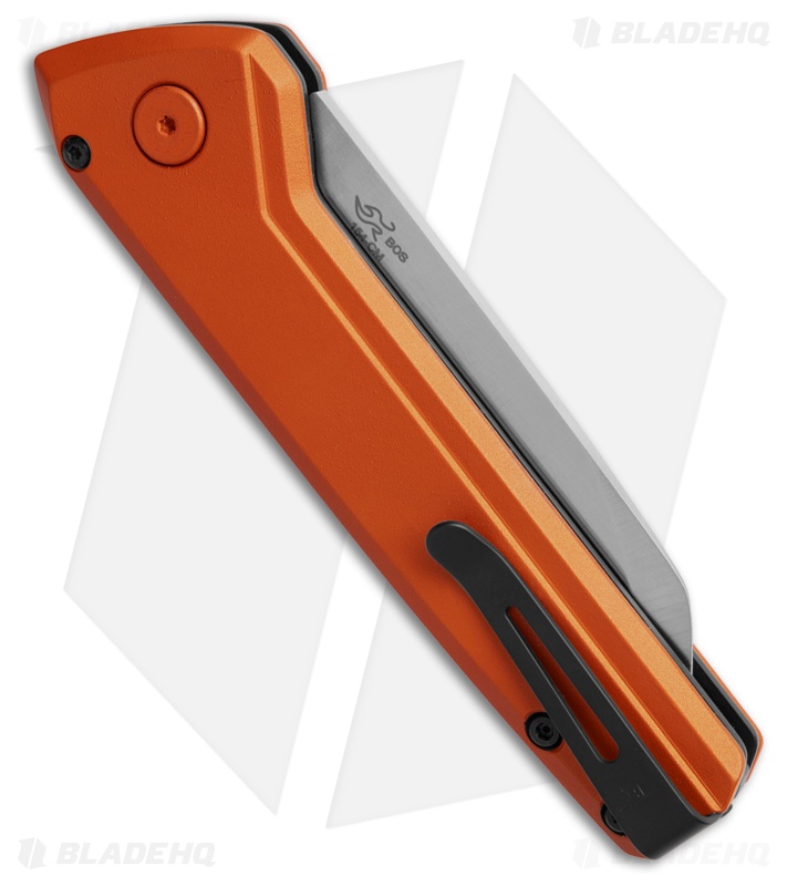 Buck Knives 838 Deploy Wharncliffe Automatic Knife Orange Aluminum (3.1" Satin)