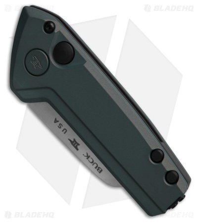 Buck Knives 839 Mini Deploy CA Legal Automatic Knife Blue Aluminum (1.75" Satin)