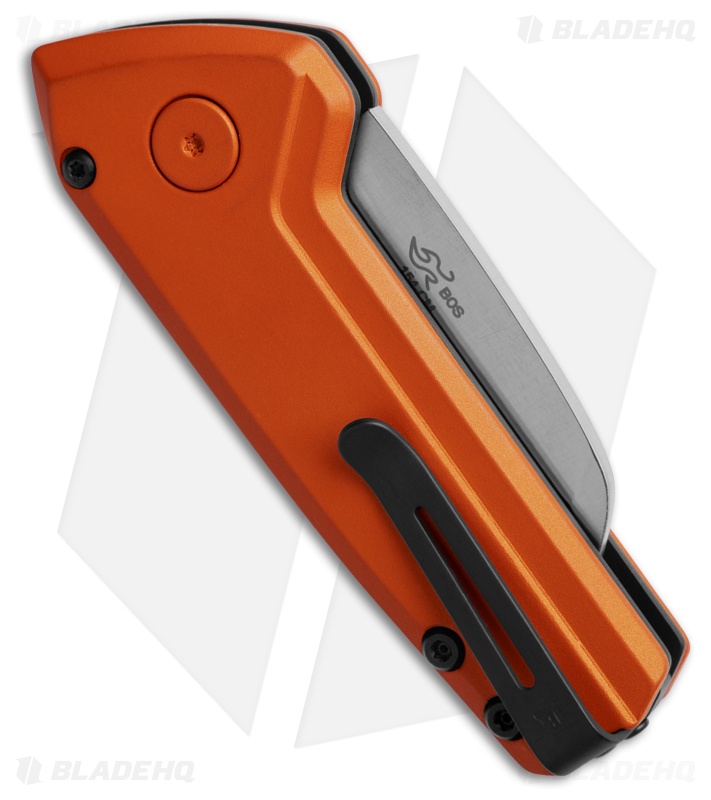 Buck Knives 839 Mini Deploy Wharncliffe Automatic Knife Orange Al (1.75" Satin)