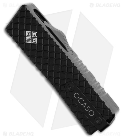 Ocaso Lucent Mini CA Legal OTF Automatic Knife Black Al (1.9" Black) 18LMB