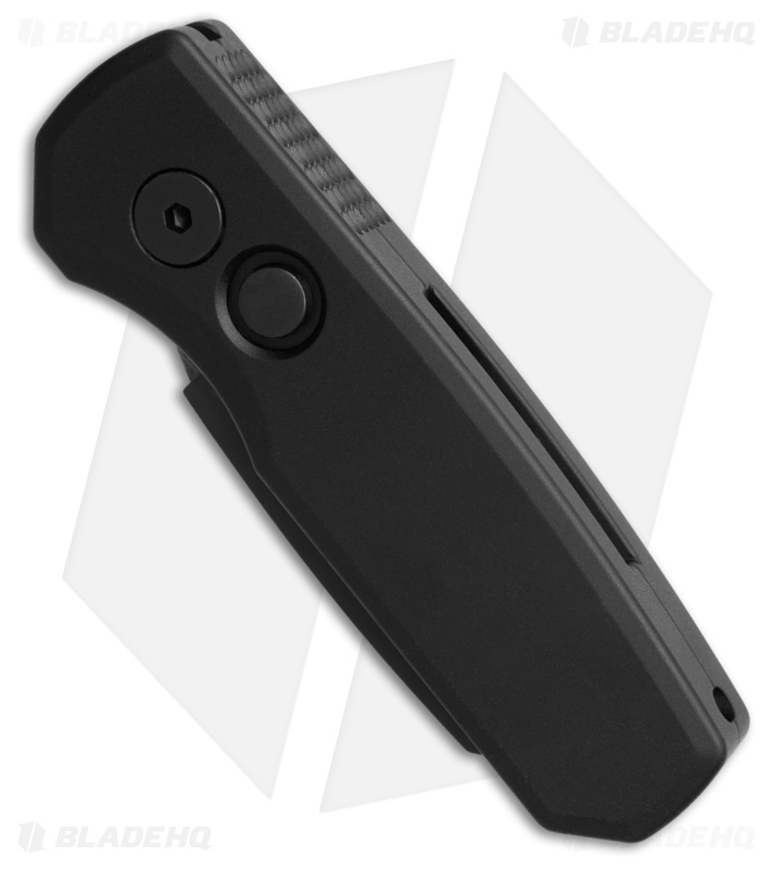 Pro-Tech Runt 5 Reverse Tanto Automatic Knife Black Aluminum (1.9" DLC)