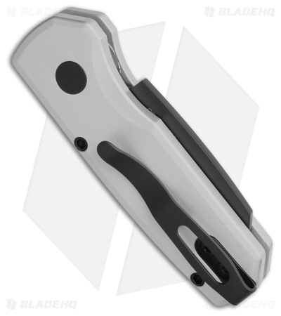 Pro-Tech Runt 5 Reverse Tanto Automatic Knife Silver Aluminum (1.9" DLC)