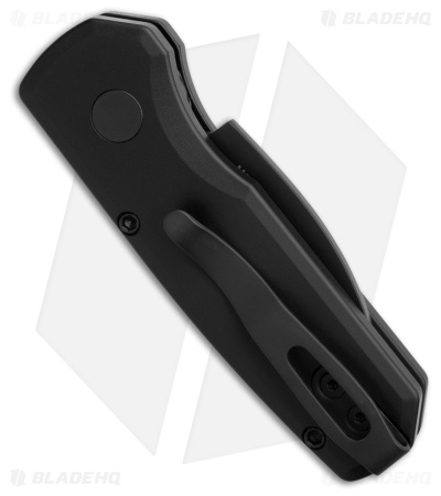 Pro-Tech Runt 5 Wharncliffe Automatic Knife Black (1.9" Black DLC MagnaCut) 