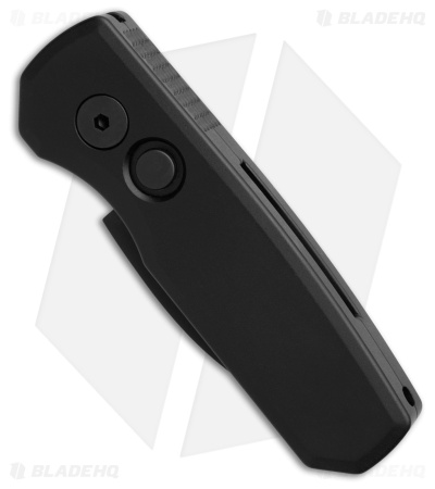 Pro-Tech Runt 5 Wharncliffe Automatic Knife Black (1.9" Black DLC MagnaCut) 