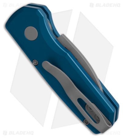 Pro-Tech Runt 5 Wharncliffe Automatic Knife Blue (1.9" Stonewash MagnaCut)