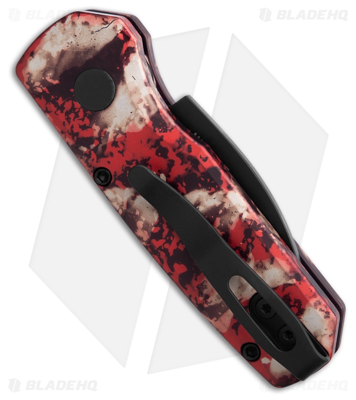 Pro-Tech Runt 5 Wharncliffe Automatic Knife Crimson Tiger Camo (1.9" Black)