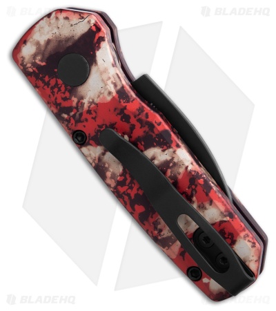 Pro-Tech Runt 5 Wharncliffe Automatic Knife Crimson Tiger Camo (1.9" Black)