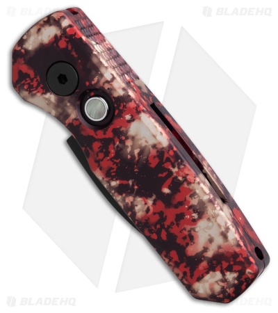 Pro-Tech Runt 5 Wharncliffe Automatic Knife Crimson Tiger Camo (1.9" Black)