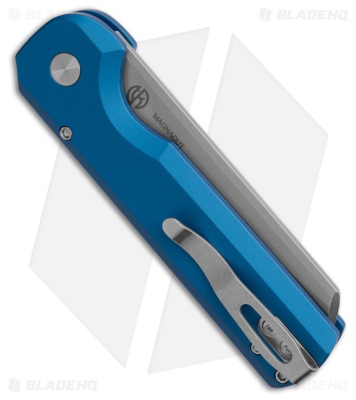 Pro-Tech Slimfoot Automatic Knife Blue Aluminum (3.1" Stonewash MagnaCut)