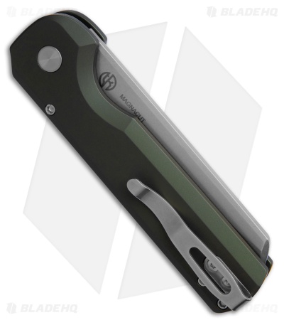 Pro-Tech Slimfoot Automatic Knife Green Aluminum (3.1" Stonewash MagnaCut) 