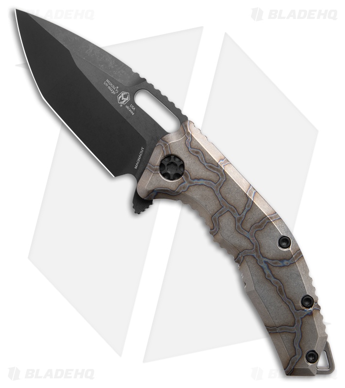 Heretic Medusa Manual Knife | Flamed Titanium
