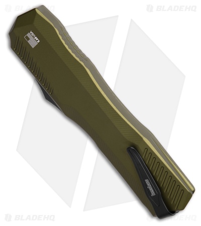 Kershaw Auto Livewire MagnaCut OTF D/E OD Green Aluminum (3.3" Black PVD)