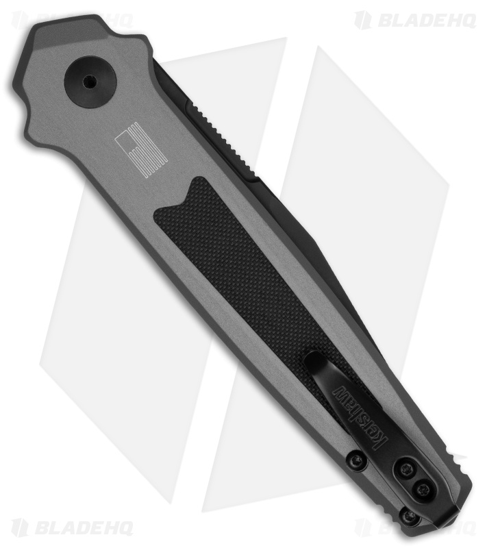 Kershaw Launch 17 Automatic Knife Gray Aluminum/Black G-10 (3.5" Black) 7951