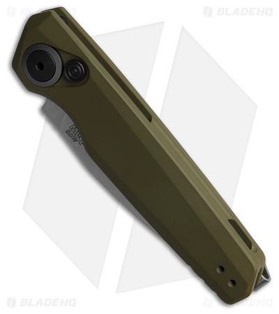 Kershaw Launch 18 Automatic Knife Olive Aluminum (2.8" Satin)