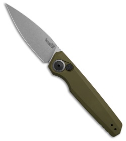 Kershaw Launch 18 Automatic Knife Olive Aluminum (2.8" Satin)