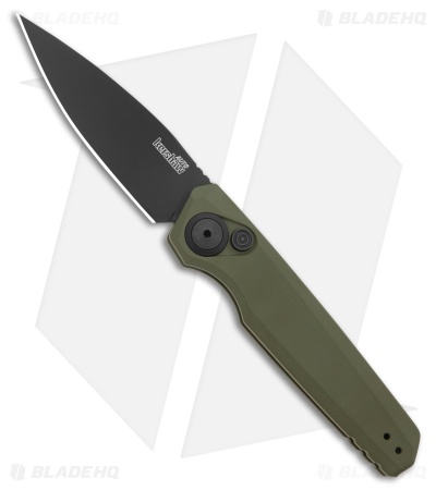 Kershaw Launch 18 Automatic Knife Olive Green Aluminum (2.8" Black)