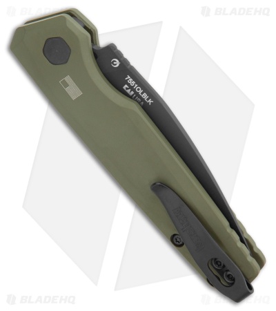 Kershaw Launch 18 Automatic Knife Olive Green Aluminum (2.8" Black)