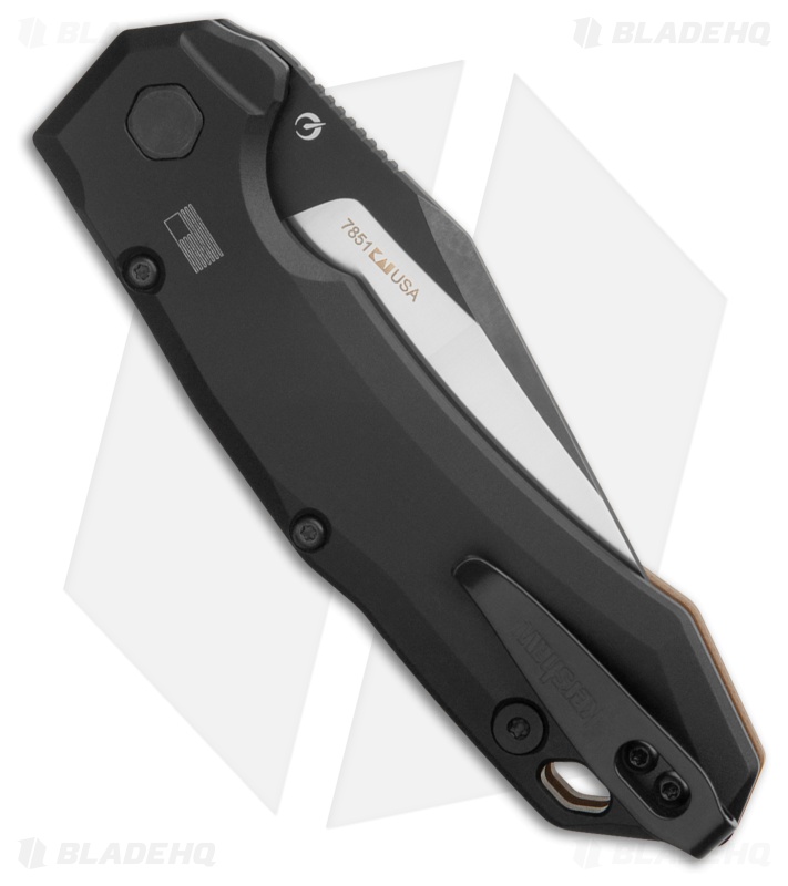 Kershaw Launch 19 Automatic Knife Black Aluminum/Brown G-10 (3.4" Two-Tone) 7851