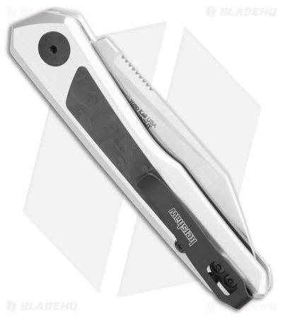 Kershaw Launch 20 MagnaCut Automatic Knife Raw Aluminum + CF (3" Satin) *DISC*